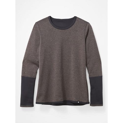 Marmot Clothes Dark Grey NZ - Camsel Reversible T-Shirts Womens NZ975814